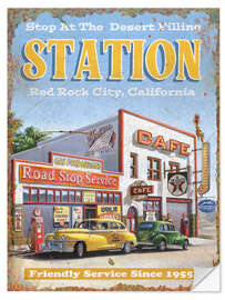 Wandsticker Desert Filling Station Red Rock City, California
