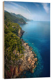 Holzbild Mallorca Traumküste - Martin Podt