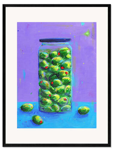 Framed art print Olives