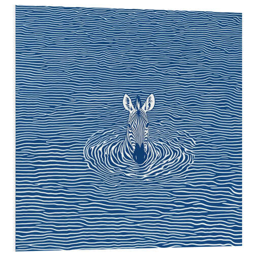 Obraz na PCV Swimming zebra