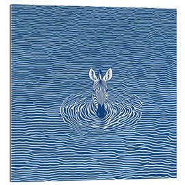 Galleriprint Swimming zebra