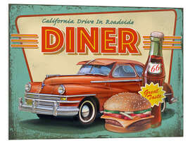 Tableau en PVC Retro Diner - Georg Huber