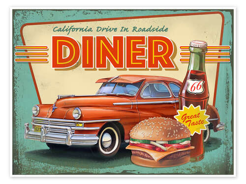 Poster Retro Diner