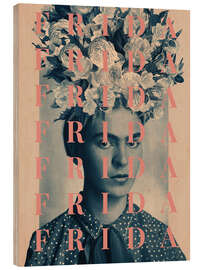 Wood print Frida Frida - Frank Moth