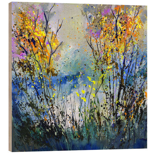 Tableau en bois Autumnal mist