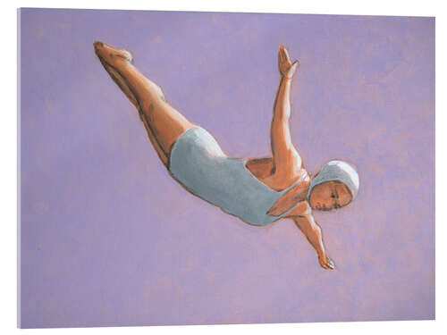 Akrylbilde Lavender High Diver