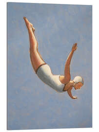 Gallery Print Grau-Blaue Turmspringerin