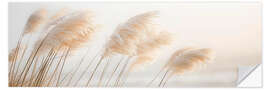 Sticker mural Delicate Pampas Grass - A Poetry by the Sea