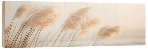 Puutaulu Delicate Pampas Grass - A Poetry by the Sea