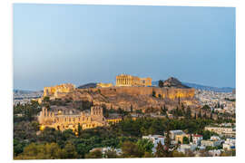 Hartschaumbild Die Akropolis von Athen, Griechenland