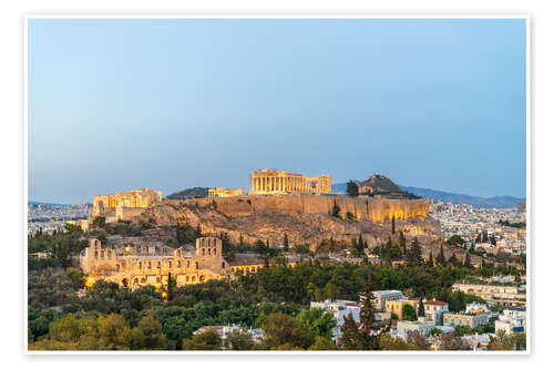 Poster The Acropolis of Athens, Greece