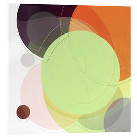 Tableau en verre acrylique Circles - Christine Bässler