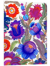 Hartschaumbild Romantischer Garten, Triptychon Teil III