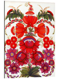 Cuadro de aluminio Flower tree of fertility, Ukrainian folk art - Tetiana Savchenko