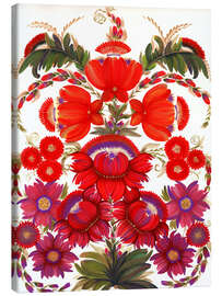 Lienzo Flower tree of fertility, Ukrainian folk art - Tetiana Savchenko