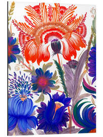 Magnettafel Romantischer Garten, Triptychon Teil II