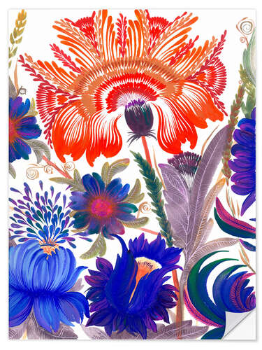 Autocolante decorativo Romantic Garden, Triptych Part II