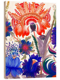 Puutaulu Romantic Garden, Triptych Part II