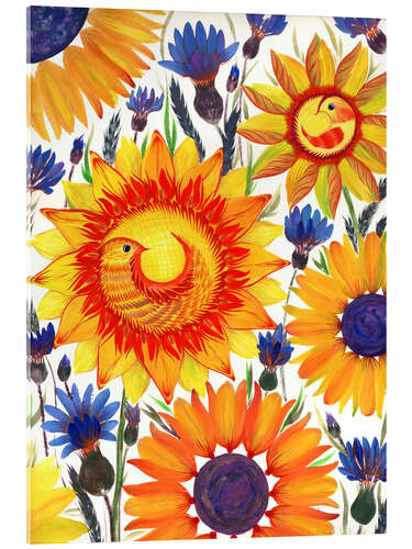 Akrylglastavla Sunflower Family
