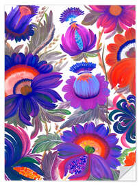 Autocolante decorativo Romantic Garden, Triptych Part I