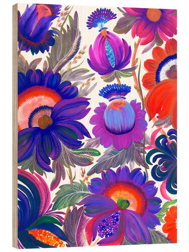Puutaulu Romantic Garden, Triptych Part I
