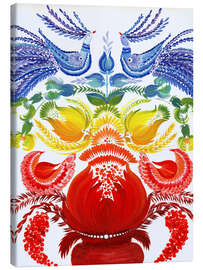 Canvas print Flower tree of prosperity in Petrykivka style - Tetiana Savchenko