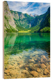 Wood print Summer at Obersee - Martin Wasilewski