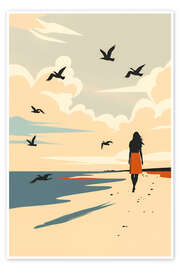 Wall print Walk on the beach - Peter Roder