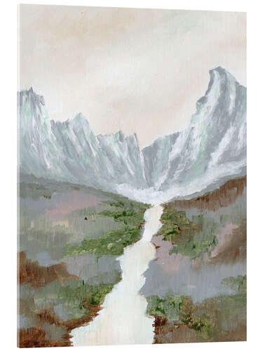 Stampa su vetro acrilico Snow Mountains