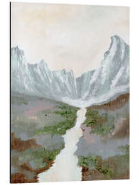 Stampa su alluminio Snow Mountains