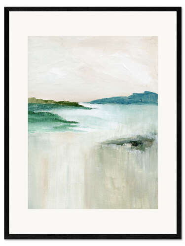 Ingelijste kunstdruk Misty landscape