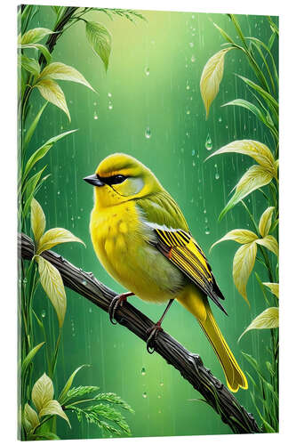 Acrylic print Yellow Bird