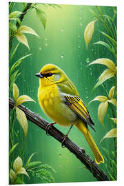 Quadro em PVC Yellow Bird