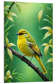 Stampa su plexi-alluminio Yellow Bird