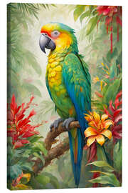 Tableau sur toile Tropical Parrot