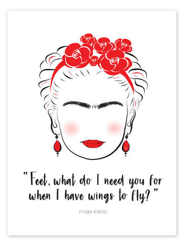 Poster Frida Kahlo quote