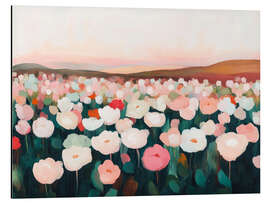 Magnettafel Tulpen und Sonnenaufgang