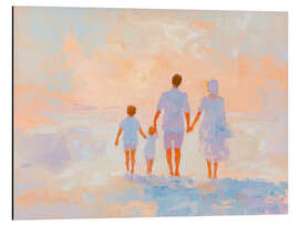 Magnettafel Glückseligkeit am Strand