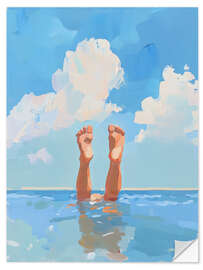 Selvklebende plakat Vacation mode