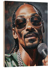 Quadro de madeira Snoop's World - DejaReve