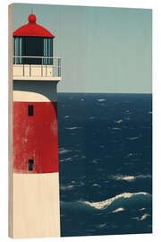 Stampa su legno Maritime Lighthouse Impressions