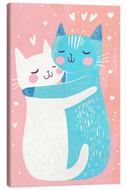 Quadro em tela Cat love forever - Frank Daske