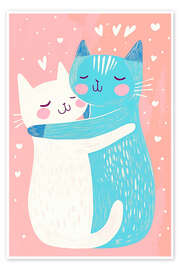 Poster Cat love forever