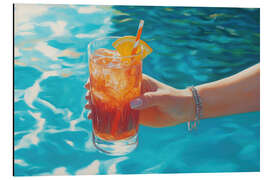 Magnettafel Aperol Spritz am Pool