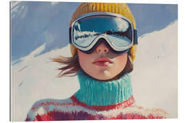 Gallery Print Skifahrerin