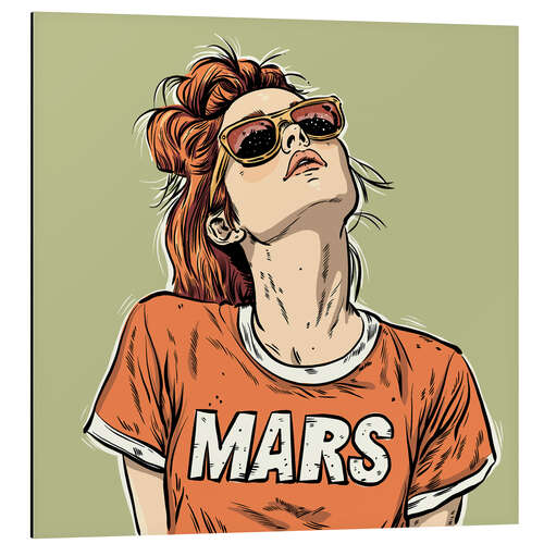 Aluminium print Mars
