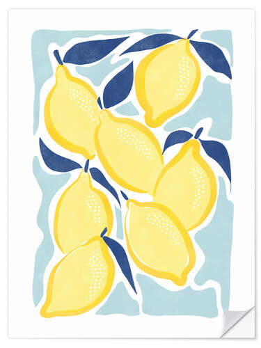 Wandsticker Frische Zitronen