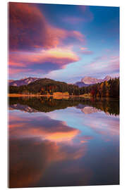 Acrylic print Autumn evening at Geroldsee - Martin Wasilewski