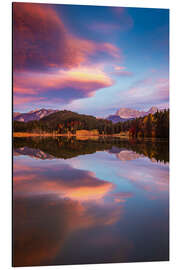 Tableau en aluminium Autumn evening at Geroldsee - Martin Wasilewski