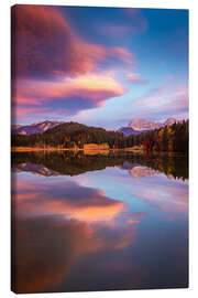 Stampa su tela Autumn evening at Geroldsee - Martin Wasilewski